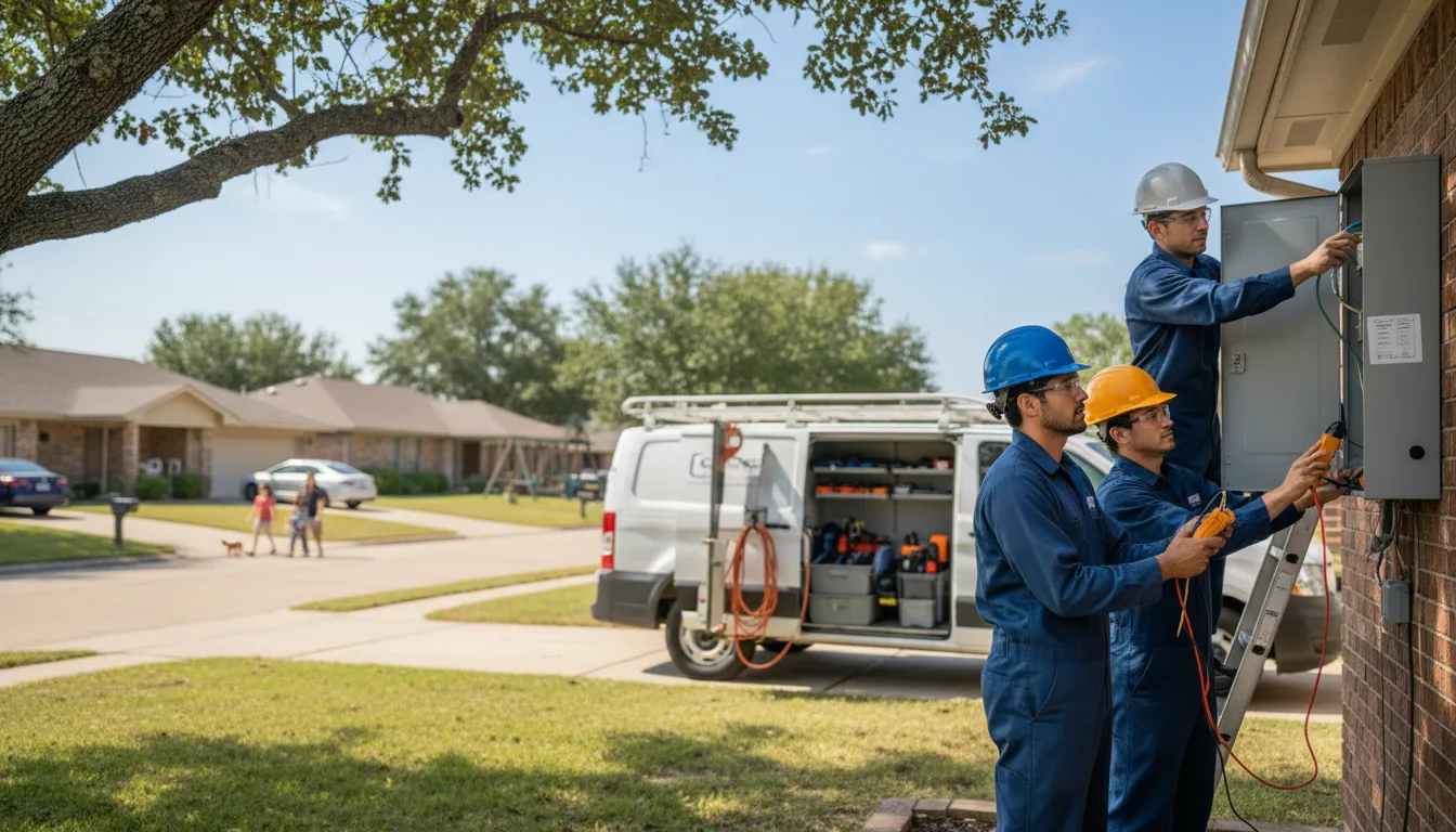 Certified electrician providing emergency electrical services in Honey Grove, TX